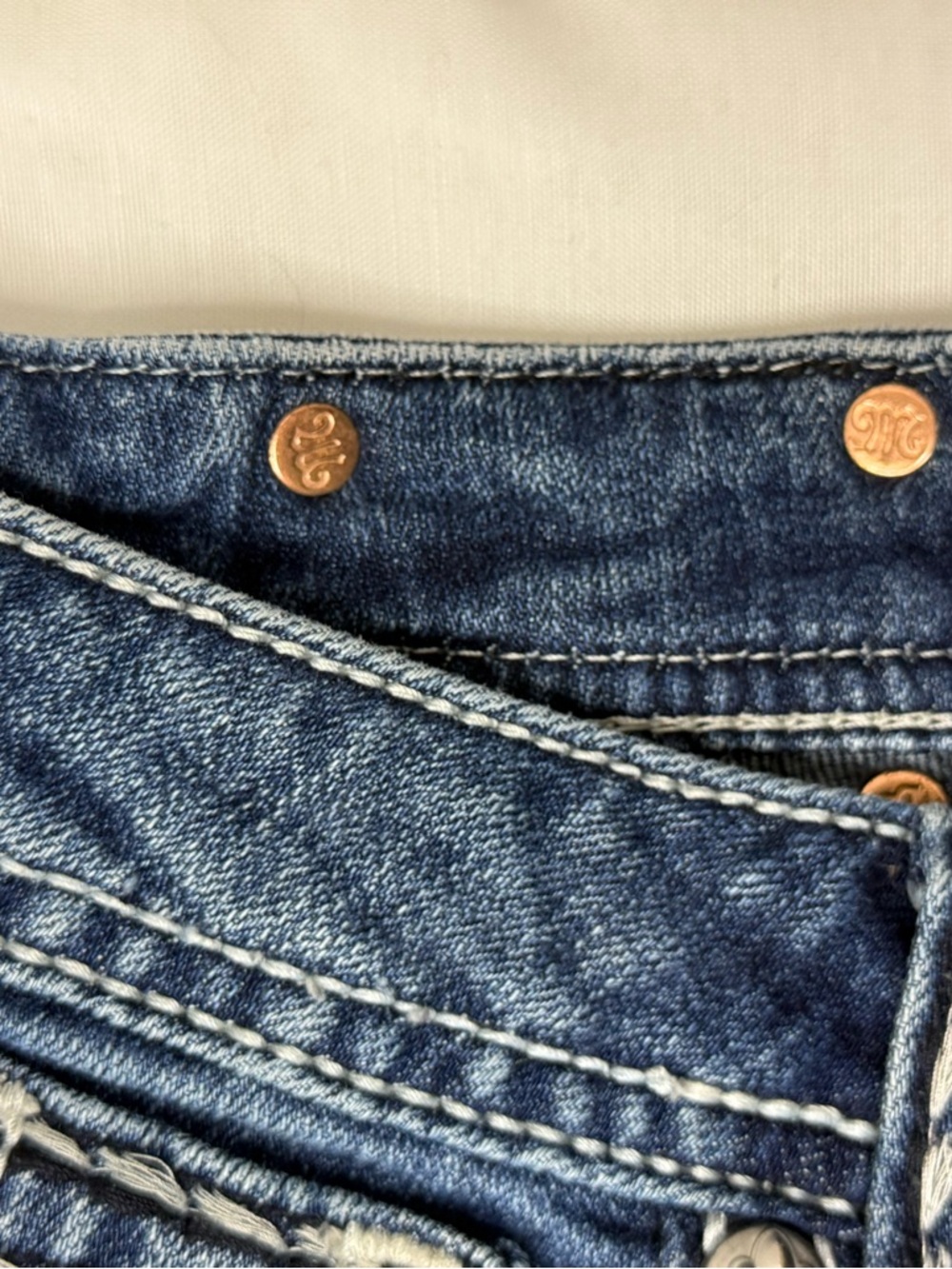 Miss Me Dark Blue Women's Skinny Jeans 27/4 - Picture 10 of 11